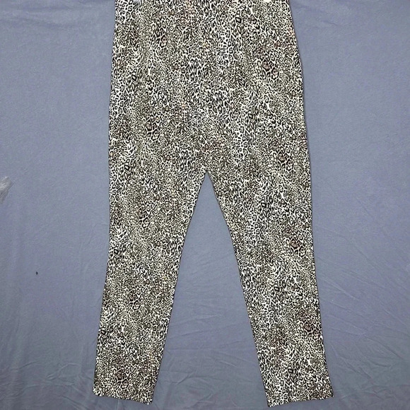 Chico’s Juliet Cheetah-Print Ankle Pants size 12 tall - Picture 2 of 6